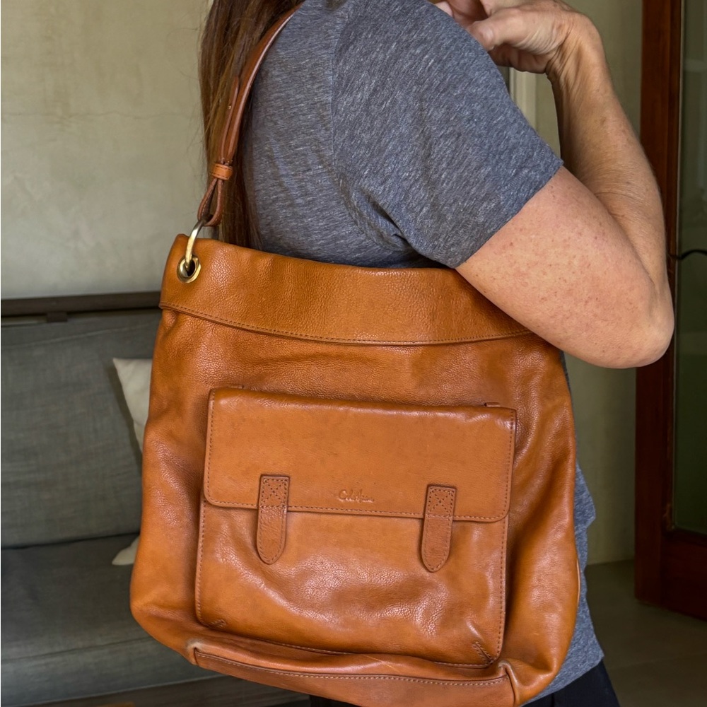 Cole Haan Tan Leather Shoulder Bag